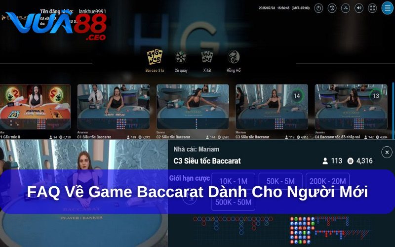 Tổng hợp câu hỏi về Baccarat dành cho người mới