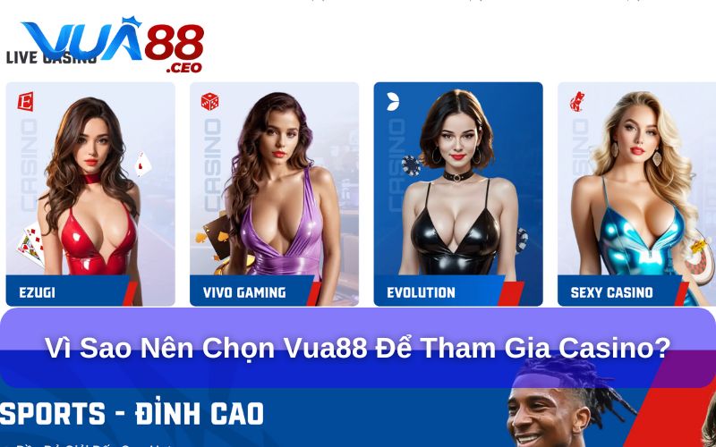 Đặc điểm nổi bật chỉ có tại Casino Vua88