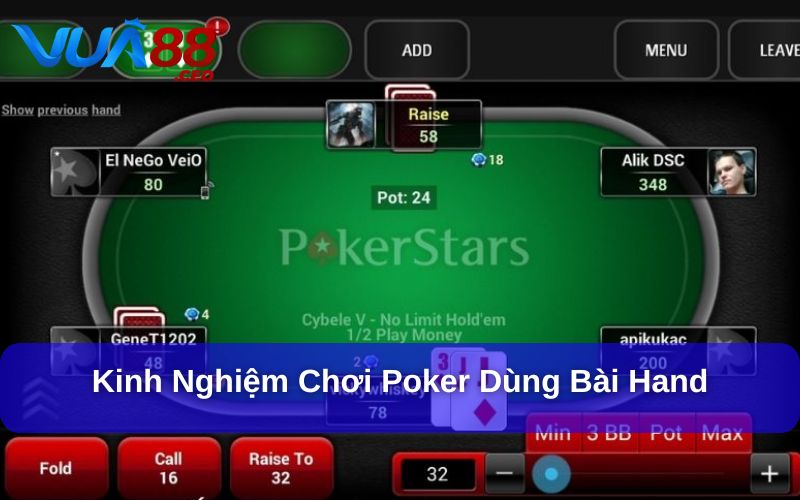 Kinh Nghiệm Chơi Poker Như Một Người Chuyên Nghiệp Kinh nghiệm chơi Poker sử dụng hand bài rộng