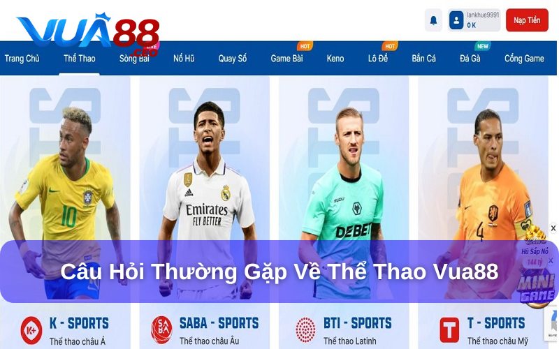 FAQ về chuyên mục thể thao Vua88