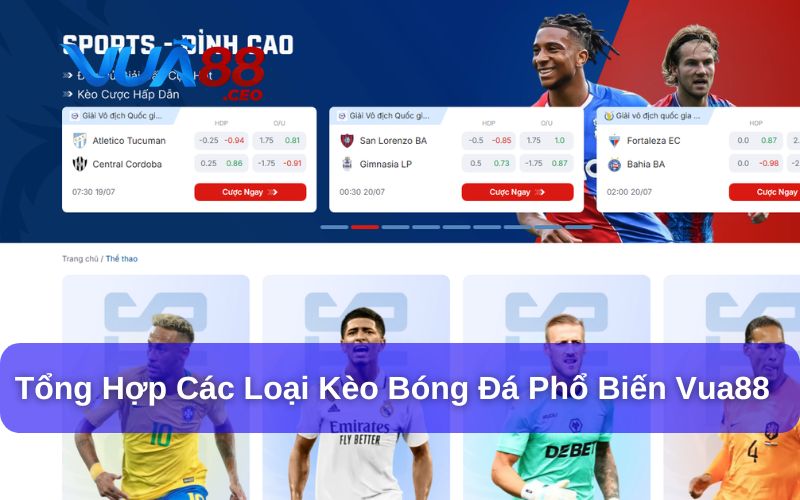 Tổng hợp các loại kèo bóng đá