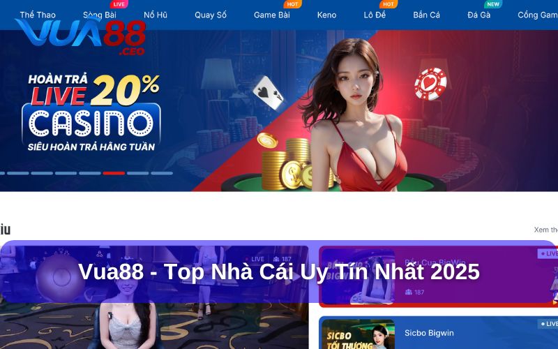 Vua88 top nhà cái uy tín hàng đầu 2025