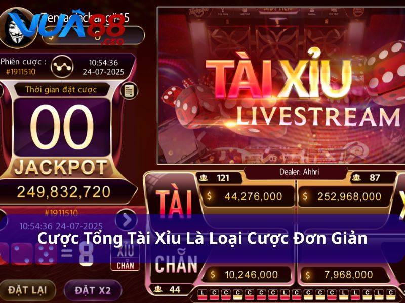 Chi Tiết Cá Cược Tài Xỉu – Cách Chơi & Chiến Lược Hiệu Quả Cược tổng Tài Xỉu là một trong những loại cược đơn giản