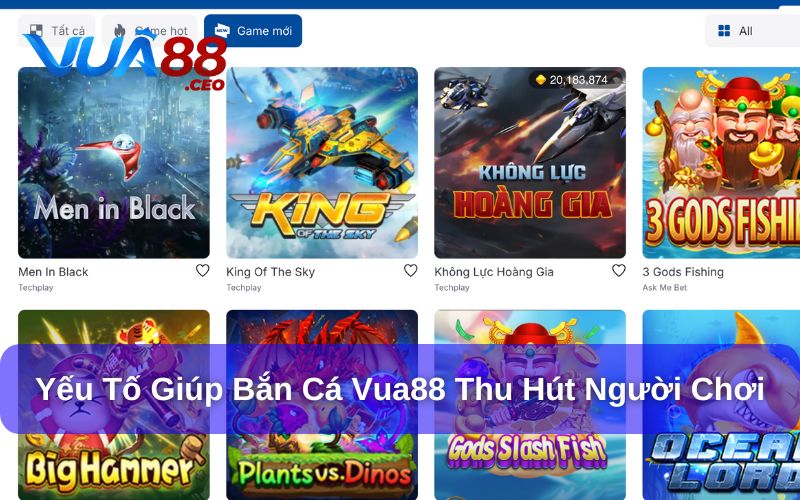 Vì sao bắn cá tại Vua88 lại thu hút nhiều người chơi?